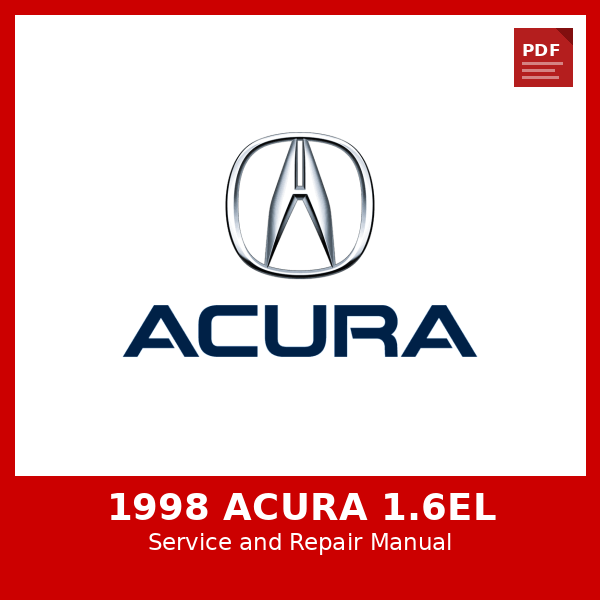 1998 Acura 1.6EL OEM Factory Repair Manual