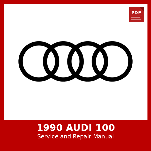 1990 Audi 100 OEM Factory Repair Manual