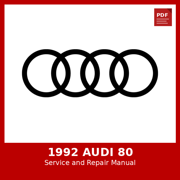 1992 Audi 80 OEM Factory Repair Manual