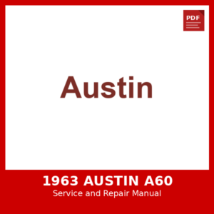 1963 Austin A60 OEM Factory Repair Manual
