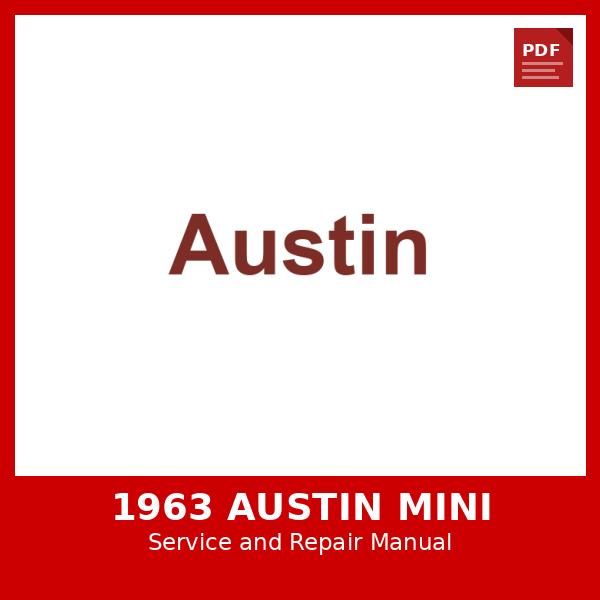 1963 Austin Mini OEM Factory Repair Manual