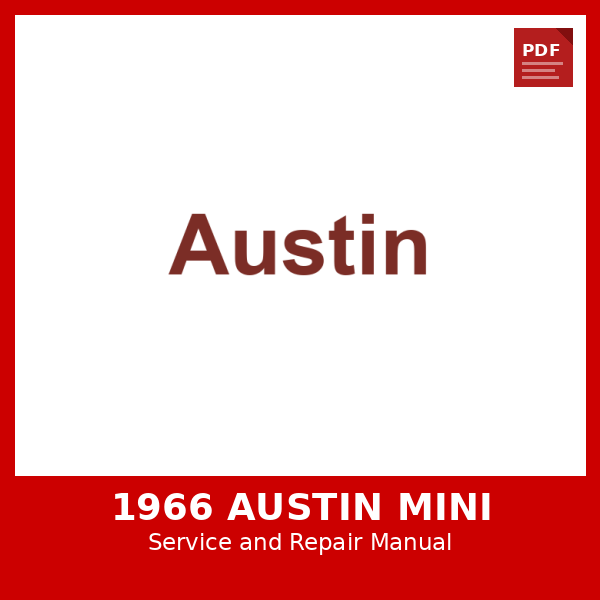 1966 Austin Mini OEM Factory Repair Manual