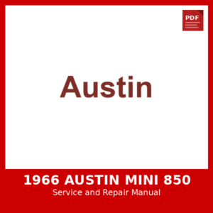 1966 Austin Mini 850 OEM Factory Repair Manual
