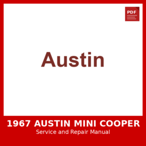 1967 Austin Mini Cooper OEM Factory Repair Manual