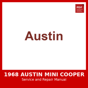 1968 Austin Mini Cooper OEM Factory Repair Manual