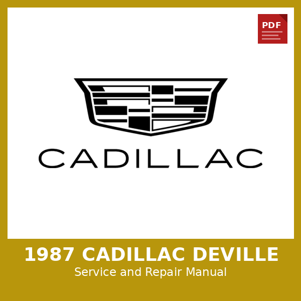 1987 Cadillac DeVille OEM Factory Repair Manual
