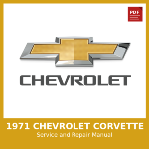 1971 Chevrolet Corvette OEM Factory Repair Manual