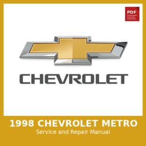 1998 Chevrolet Metro OEM Factory Repair Manual