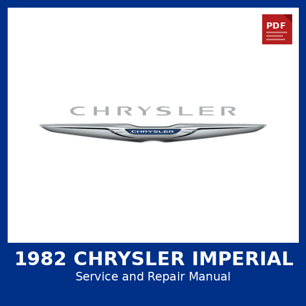 1982 Chrysler Imperial OEM Factory Repair Manual