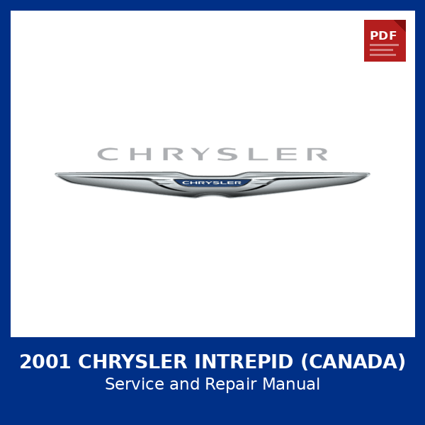 2001 Chrysler Intrepid (CANADA) OEM Factory Repair Manual