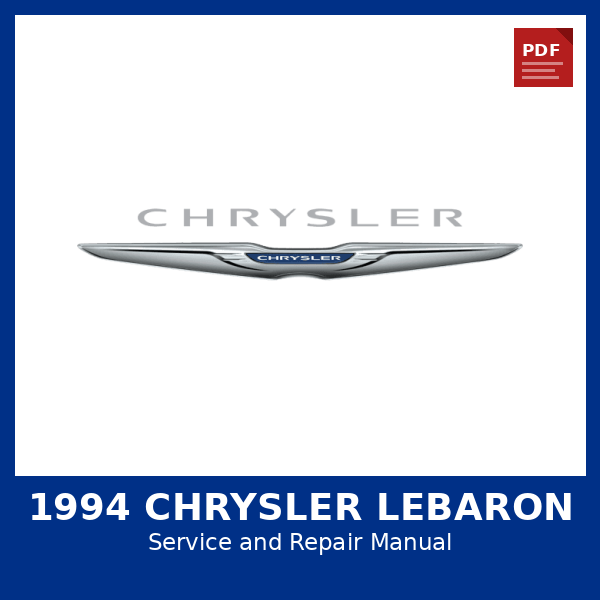 1994 Chrysler LeBaron OEM Factory Repair Manual