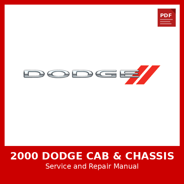 2000 Dodge Cab & Chassis OEM Factory Repair Manual