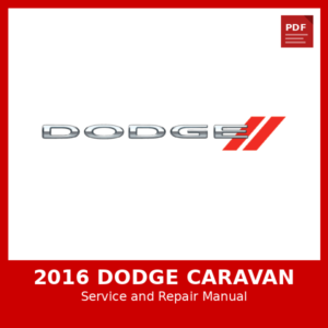 2016 Dodge Caravan OEM Factory Repair Manual