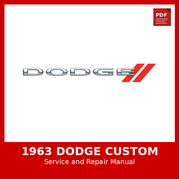 1963 Dodge Custom OEM Factory Repair Manual