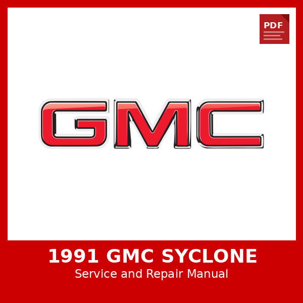 1991 GMC Syclone OEM Factory Repair Manual