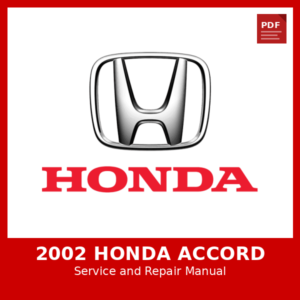 2002 Honda Accord OEM Factory Repair Manual
