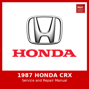 1987 Honda CRX OEM Factory Repair Manual