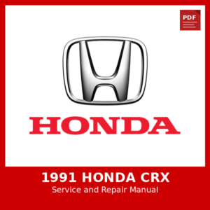 1991 Honda CRX OEM Factory Repair Manual