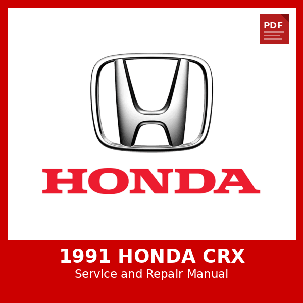 1991 Honda CRX OEM Factory Repair Manual