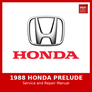 1988 Honda Prelude OEM Factory Repair Manual