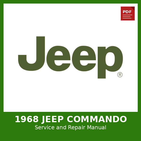 1968 Jeep Commando OEM Factory Repair Manual
