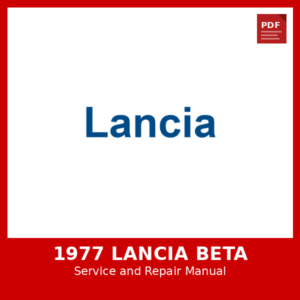 1977 Lancia Beta OEM Factory Repair Manual