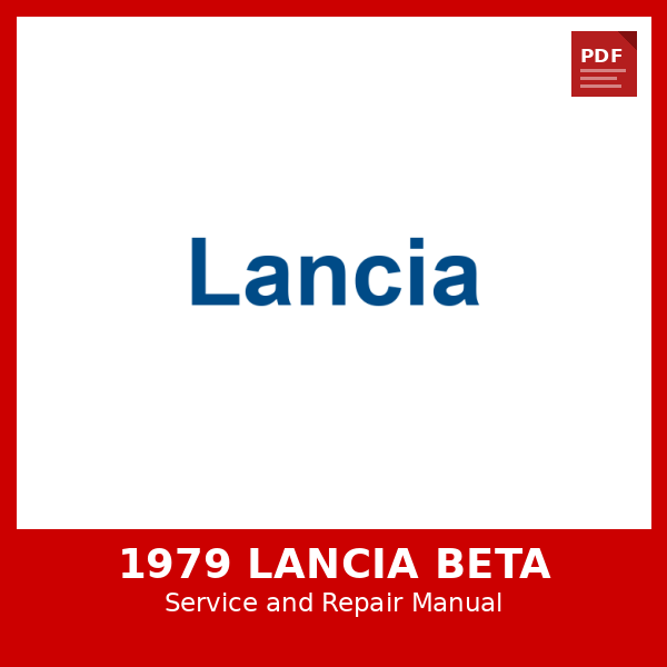 1979 Lancia Beta OEM Factory Repair Manual