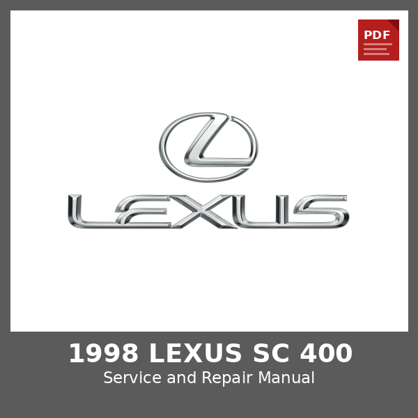 1998 Lexus SC 400 OEM Factory Repair Manual