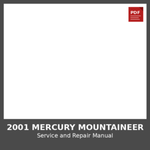 2001 Mercury Mountaineer OEM Factory Repair Manual