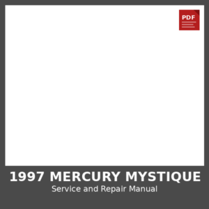 1997 Mercury Mystique OEM Factory Repair Manual