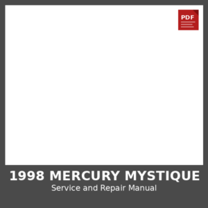 1998 Mercury Mystique OEM Factory Repair Manual