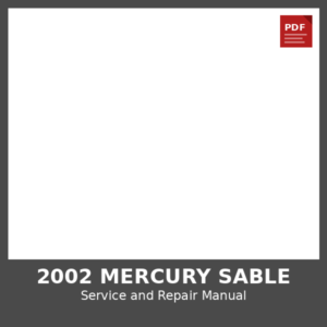 2002 Mercury Sable OEM Factory Repair Manual
