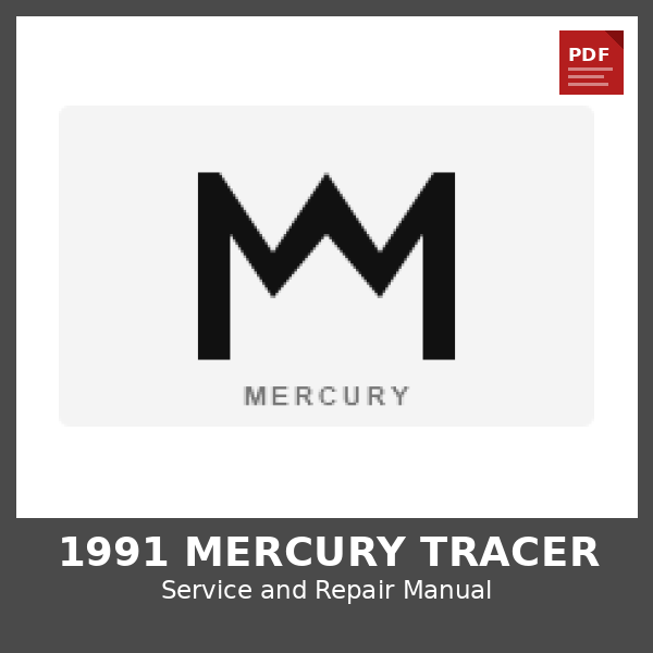 1991 Mercury Tracer OEM Factory Repair Manual