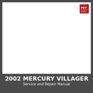 2002 Mercury Villager OEM Factory Repair Manual