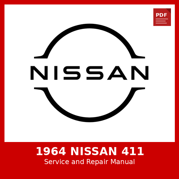 1964 Nissan 411 OEM Factory Repair Manual