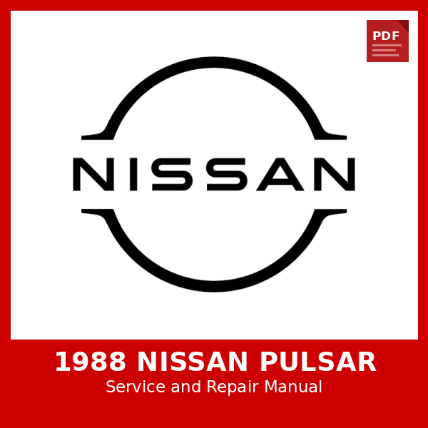 1988 Nissan Pulsar OEM Factory Repair Manual