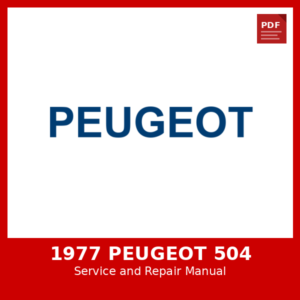 1977 Peugeot 504 OEM Factory Repair Manual