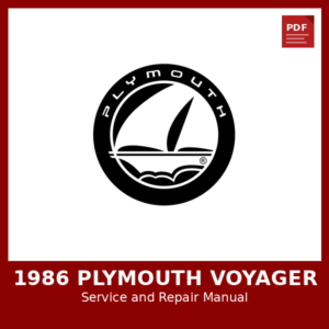 1986 Plymouth Voyager OEM Factory Repair Manual