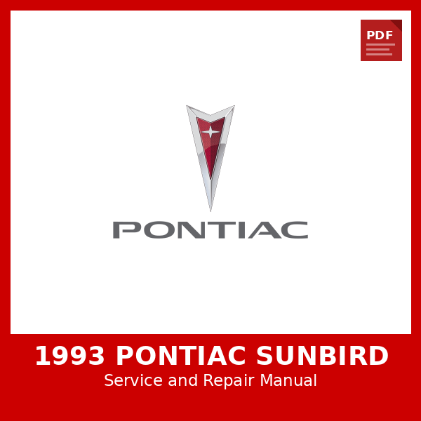 1993 Pontiac Sunbird OEM Factory Repair Manual