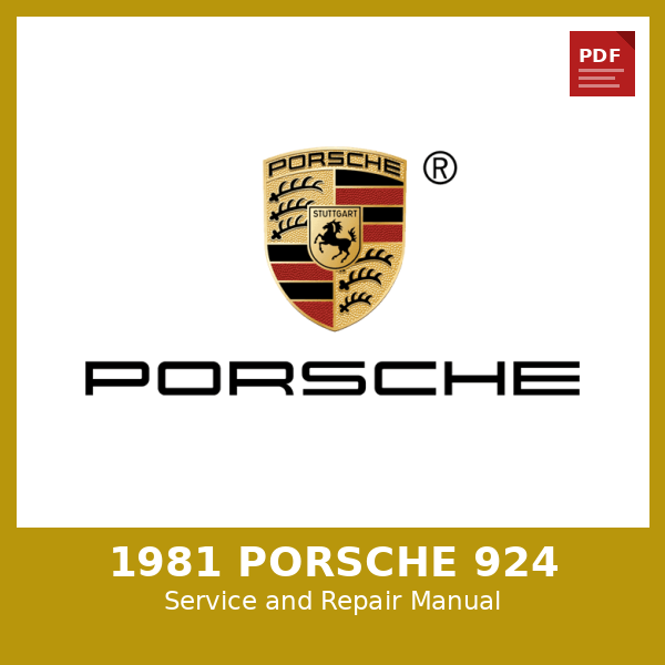 1981 Porsche 924 OEM Factory Repair Manual