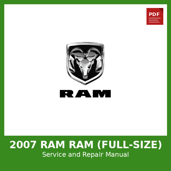 2007 Ram Ram (full-size) OEM Factory Repair Manual