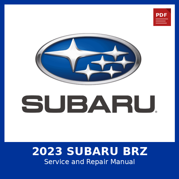 2023 Subaru BRZ OEM Factory Repair Manual