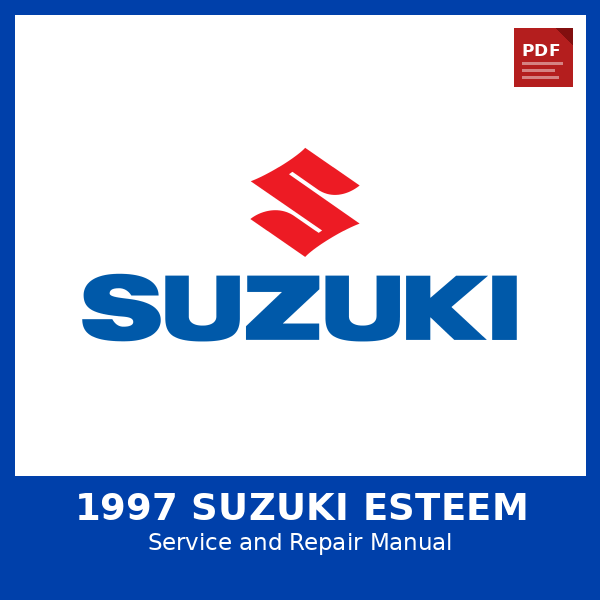 1997 Suzuki Esteem OEM Factory Repair Manual