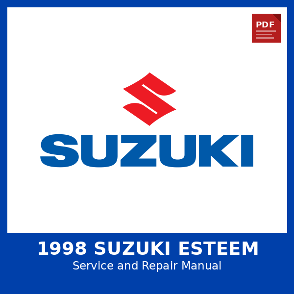1998 Suzuki Esteem OEM Factory Repair Manual