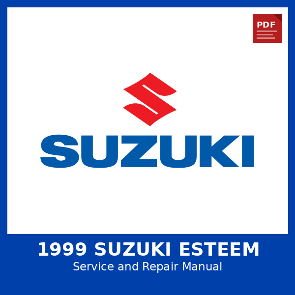 1999 Suzuki Esteem OEM Factory Repair Manual