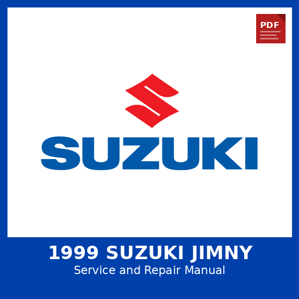 1999 Suzuki Jimny OEM Factory Repair Manual