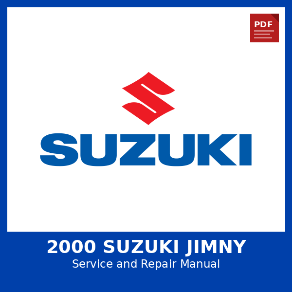 2000 Suzuki Jimny OEM Factory Repair Manual