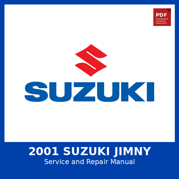 2001 Suzuki Jimny OEM Factory Repair Manual