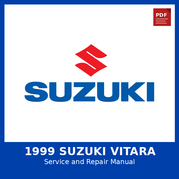 1999 Suzuki Vitara OEM Factory Repair Manual