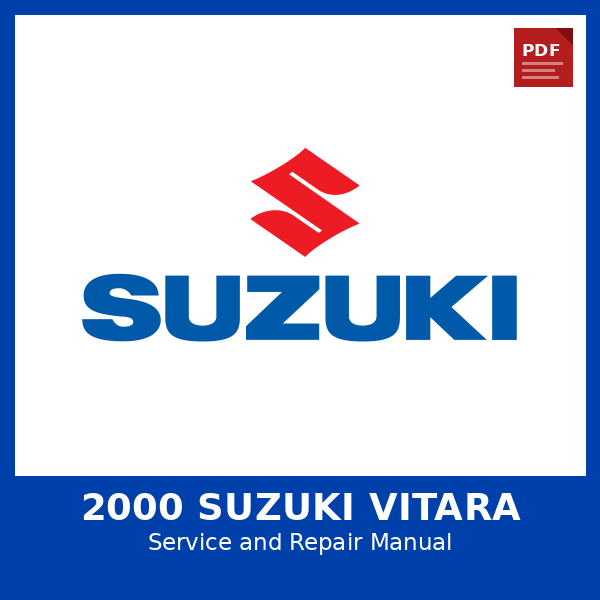 2000 Suzuki Vitara OEM Factory Repair Manual